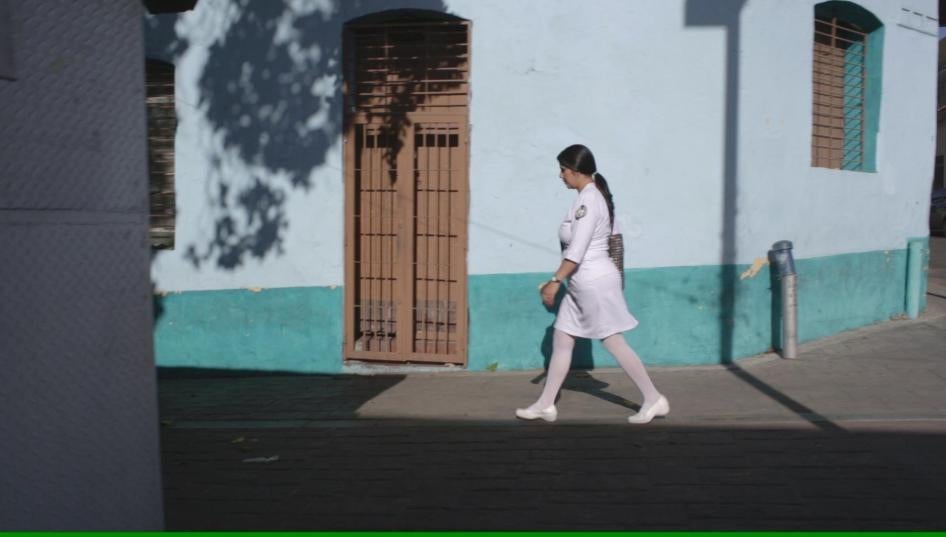 Kim, protagonista de la película Mujeres del caos venezolano