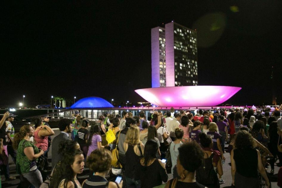 Women protest Brasilia