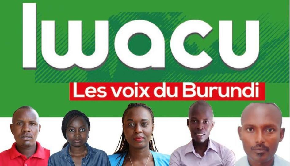 De gauche à droite : Térence Mpozenzi, Agnès Ndirubusa, Christine Kamikazi, Égide Harerimana, et Adolphe Masabarakiza.