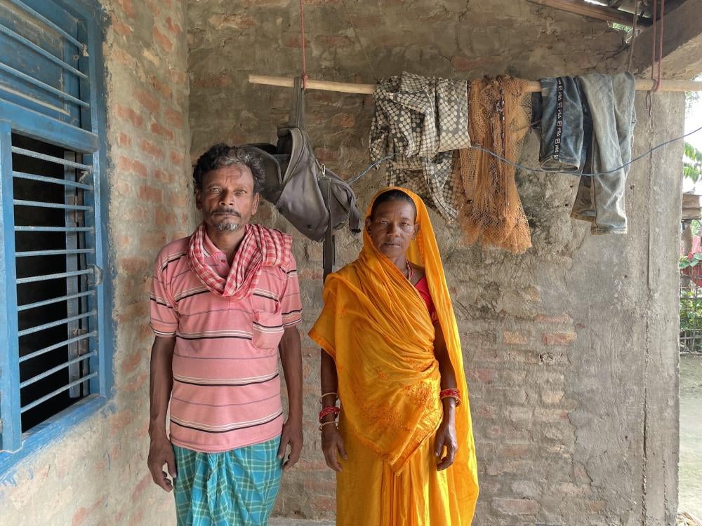 Parents of a deceased migrant worker in Nepal. 