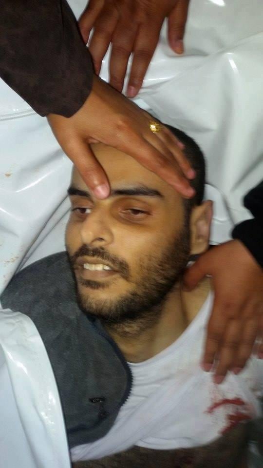 Mahmoud Eshtewi’s body (courtesy of family)