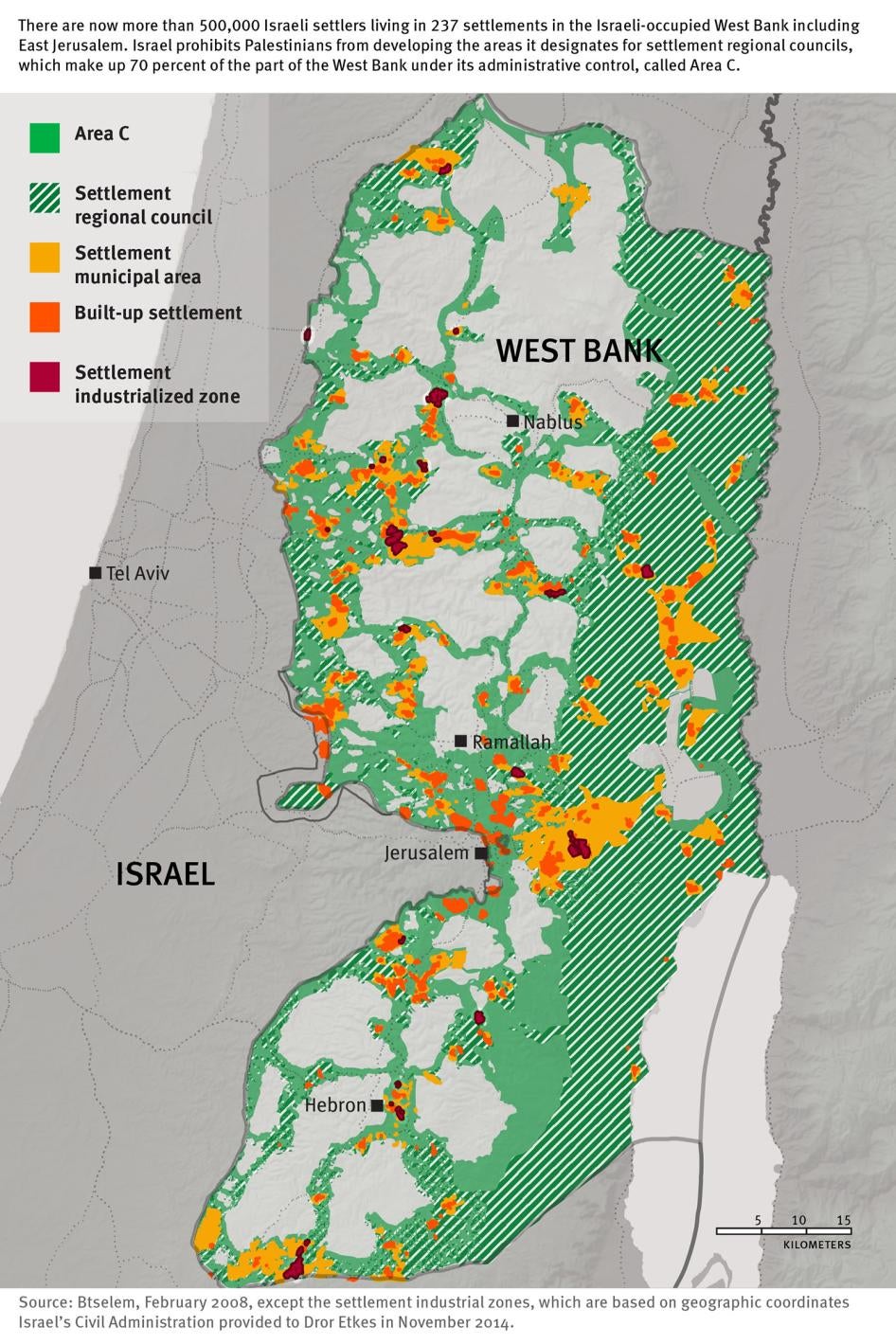 Map of Israel/Palestine 