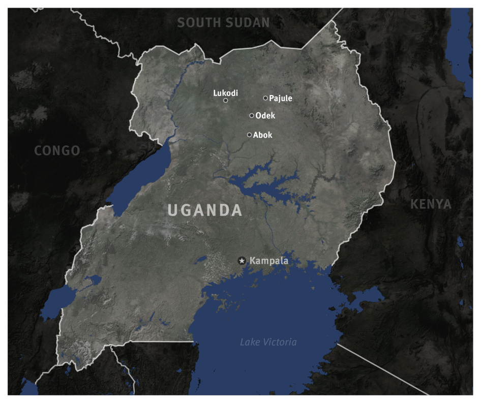 Map of Uganda