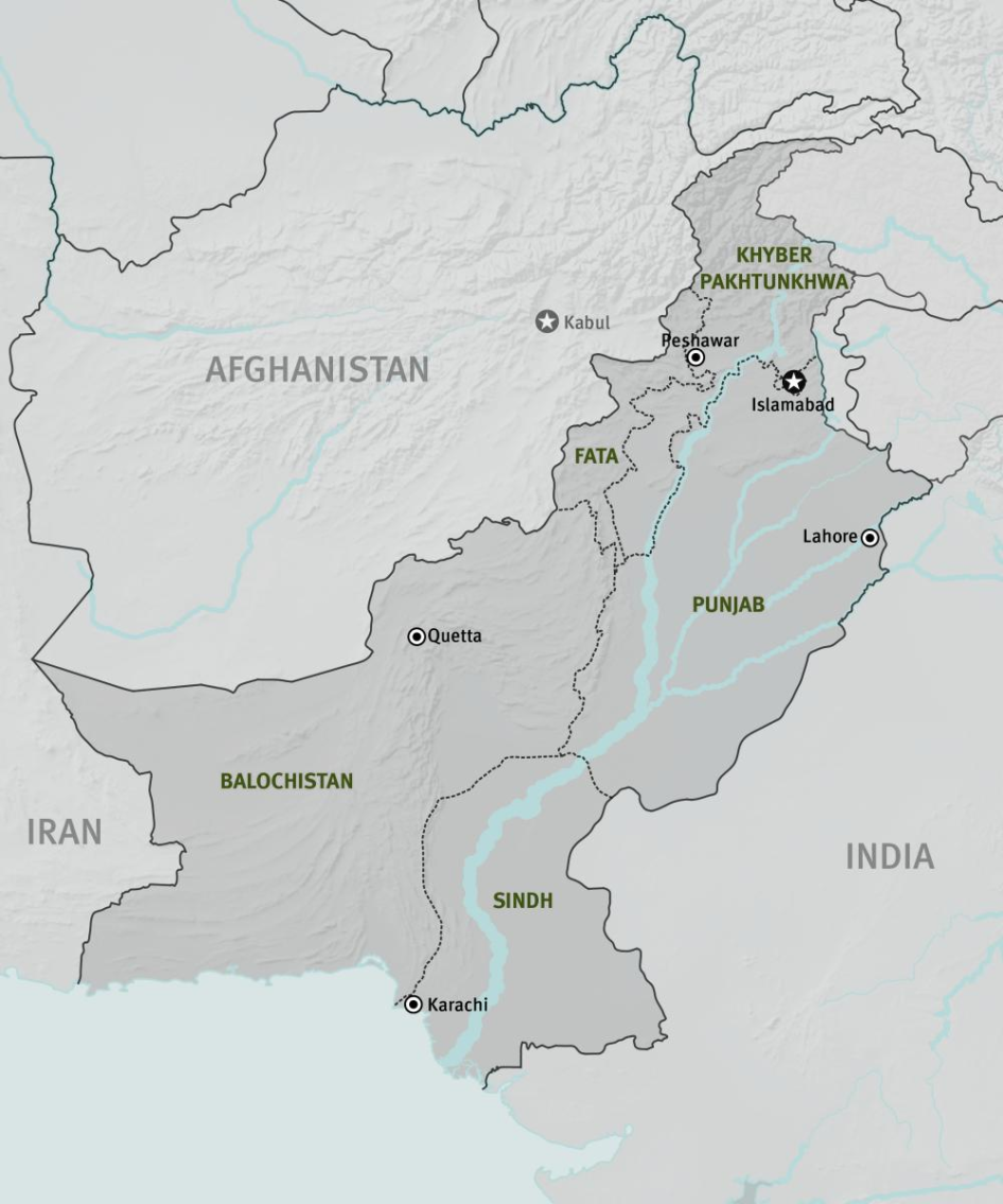 Map of Pakistan