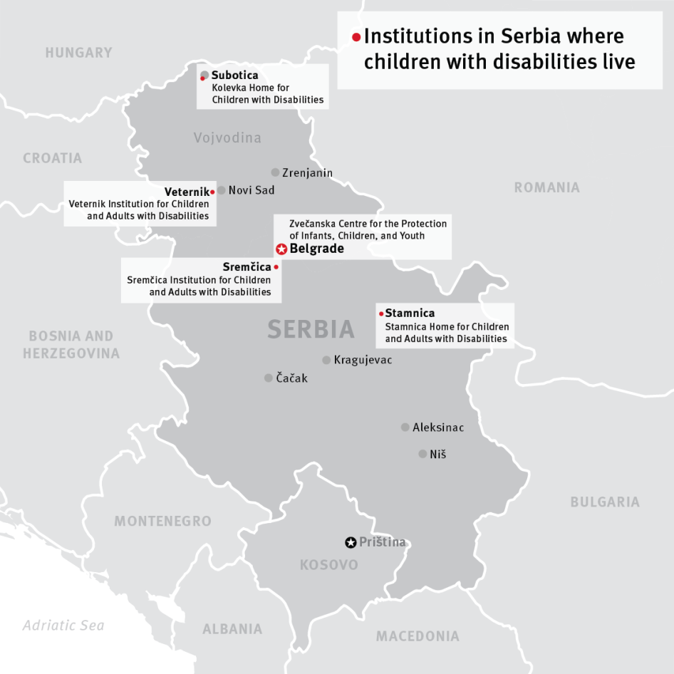 Map of Serbia