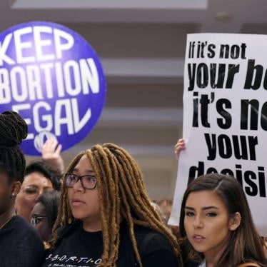 Opponents of Florida's "parental consent" bill gather for a press conference at the Capitol in Tallahasee, January 22, 2020. 