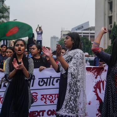 Students protest against an alleged gang-rape and brutal torture of a woman in the southern district of Noakhali, in Dhaka, Bangladesh on October 8, 2020. 