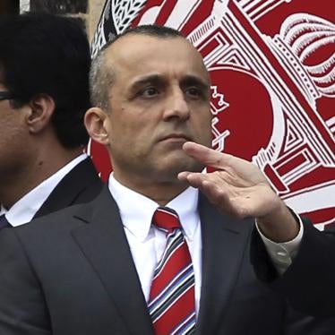 Afghan Vice President Amrullah Saleh at an inauguration ceremony in Kabul, Afghanistan, March 9, 2020. 