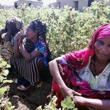 Ethiopian women at refugee camp