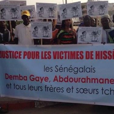Supporters of Habre's victims, Dakar, 2015.