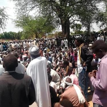 people. gathered. outside. funeral.