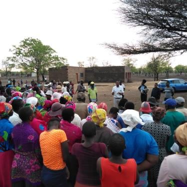 people. gathered. outside. chilonga.