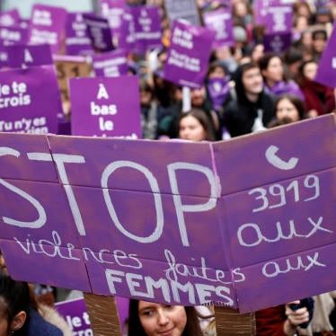 Manifestation massive contre les violences faites aux femmes, tenue à Paris le 23 novembre 2019.