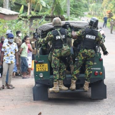 A Police Special Task Force is deployed after eight inmates were killed in a prison incident in Mahara, on the outskirts of Colombo, Sri Lanka