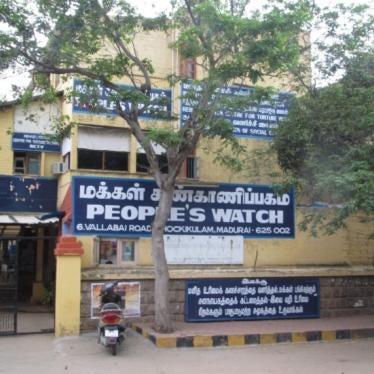 The People’s Watch’s building in Madurai, India. 