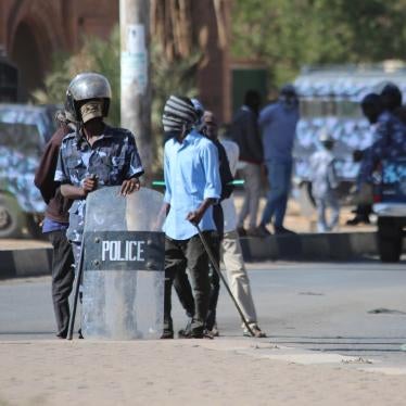 People continue protests demanding the restoration of civilian rule in Khartoum, Sudan on January 24, 2022.