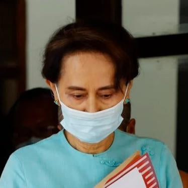 La dirigeante de la Ligue nationale pour la démocratie (LND) Aung San Suu Kyi, photographiée au siège de la LND à Naypyitaw, au Myanmar, le 21 juillet 2020. Moins de sept mois plus tard, le 1er février 2021, Aung San Suu Kyi est arrêtée dans le cadre du coup d'État militaire perpétré par l’armée.