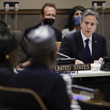 US Secretary of State Antony Blinken meets with African ministers at United Nations headquarters, May 18, 2022.