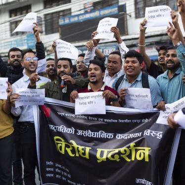 Student activists protest against President Bidya Bhandari’s unwillingness to endorse the Citizenship Bill that was passed by parliament.