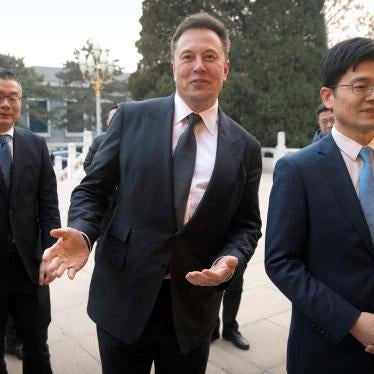 Elon Musk waiting for a meeting in Beijing