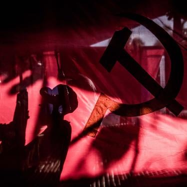 A New People's Army fighter in the Sierra Madre mountains in Quezon Province, Philippines, December 26, 2018.