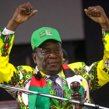 emmerson mnagagwa zimbabwe human rights watch 
