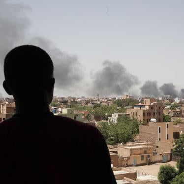 Smoke rising above Khartoum, Sudan, April 22, 2023.