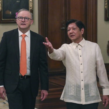 Australia's Prime Minister Anthony Albanese, left, meets with Philippine President Ferdinand Marcos Jr., at Malacañang palace in Manila, September 8, 2023.