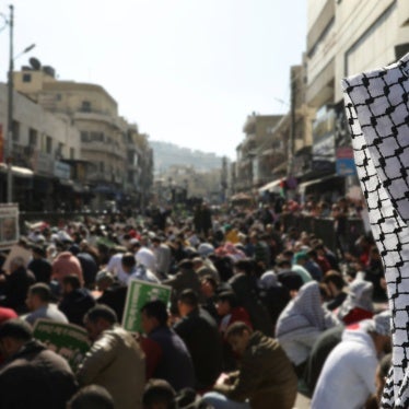 People attend a protest in support of Palestinians in Gaza in Amman, Jordan, November 24, 2023.