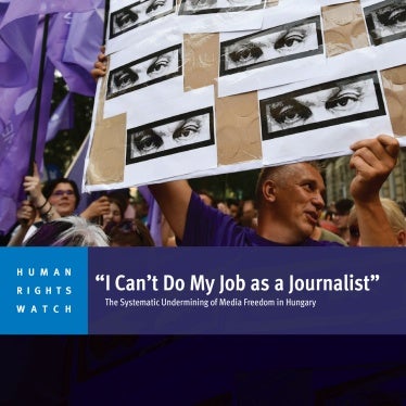 Hungary media freedom report cover