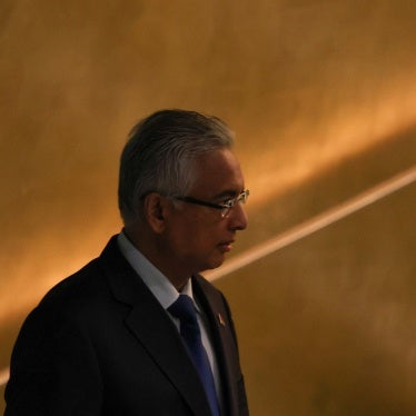 Mauritius Prime Minister Pravind Kumar Jugnauth at the 77th United Nations General Assembly at the UN headquarters, in New York City, US, September 23, 2022.