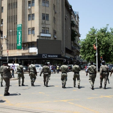 Mozambique police officers 