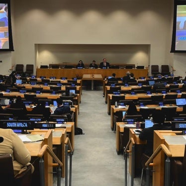 Civil society statement at UN meeting.