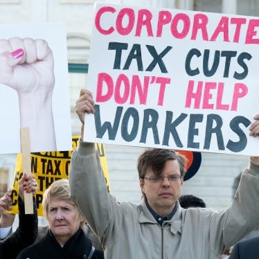 Rally in opposition of a tax bill, in front of the US Capitol, Washington DC, November 30, 2017.