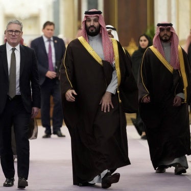 UK Prime Minister Keir Starmer meets Saudi Crown Prince Mohammed bin Salman in Riyadh, Saudi Arabia, December 9, 2024. 