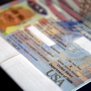 A US passport with an "X" gender designation