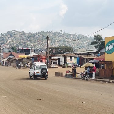 View of the street in eastern Democratic Republic of Congo