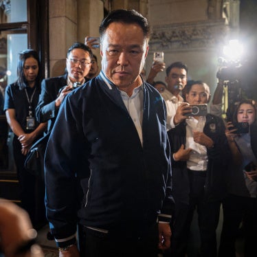 Thailand's Prime Minister Anutin Charnvirakul during a press conference