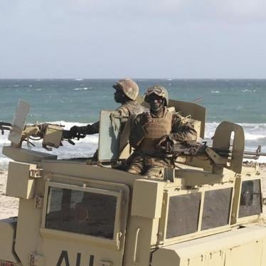 Ugandan soldiers from the African Union Forces in Somalia (AMISOM) during an operation at the seaport of Elmaan, near Mogadishu, Somalia on September 4, 2012. 