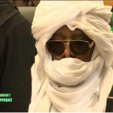Habre trial, screenshot of live-stream