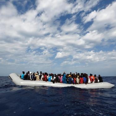 migrants in the Mediterranean 