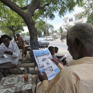 People read newspapers in Somalia.
