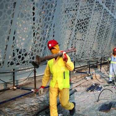 Drawn by the promise of jobs, thousands of men from India, Pakistan, Bangladesh, Sri Lanka, and Nepal work on Saadiyat Island in the United Arab Emirates (UAE), a development project which will host branches of the Louvre and Guggenheim museums and a New 