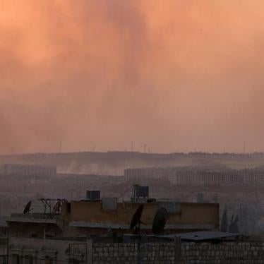 Smoke rises after airstrikes on Aleppo's Castello road, Syria on June 2, 2016.