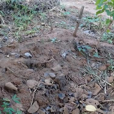 The grave of Anna Kuguma, who was killed in Katumba, Kirumya sub-county in Bundibugyo district, Uganda, around February 27, 2016.