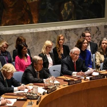 U.S. Secretary of State Rex Tillerson speaks at a Security Council meeting on the situation in North Korea at the United Nations, in New York City, U.S., April 28, 2017.