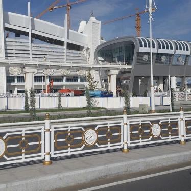 The main stadium in Ashgabat where the fifth Asian Indoor and Martial Arts Games will be held.