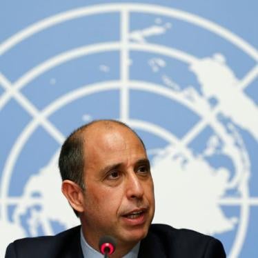 Tomás Ojea Quintana, special rapporteur on the situation of human rights in North Korea, at the UN Human Rights Council in Geneva on March 13, 2017.
