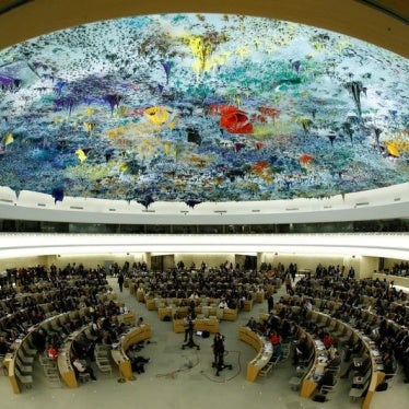 Overview of the United Nations Human Rights Council is seen in Geneva, Switzerland June 6, 2017.