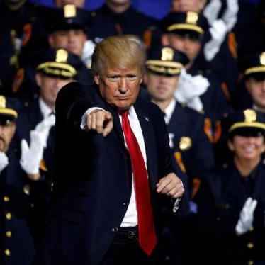 U.S. President Donald Trump delivers remarks about his proposed U.S. government effort against the street gang Mara Salvatrucha, or MS-13, to a gathering of federal, state and local law enforcement officials in Brentwood, New York, U.S. July 28, 2017.